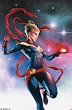 Trends International Marvel Cinematic Universe - Captain Marvel - Stars Wall Poster, 22.375' x 34', Unframed Version