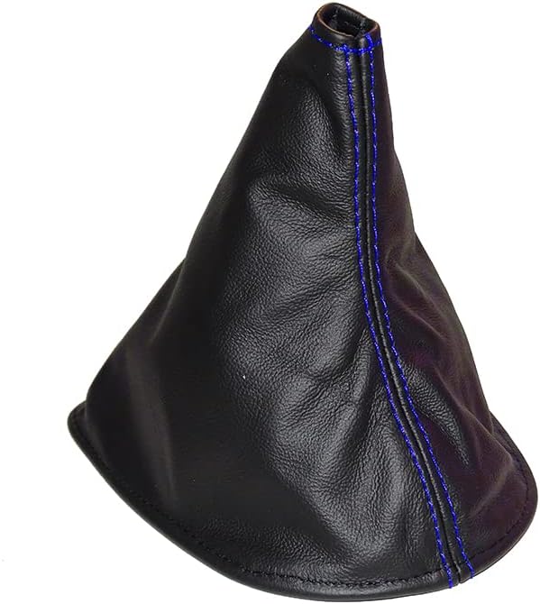 Ltd Compatible with Shift Boot for Toyota Matrix MK1 E130 2003-2008 Leather Blue Stitching