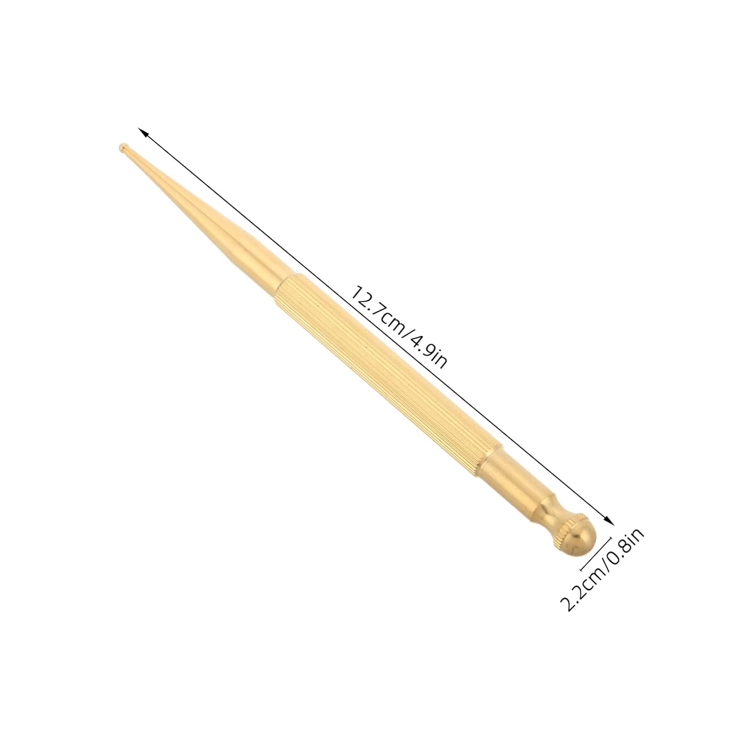 Brass Acupoint Massage Pen for Manual Acupressure Foot and Facial Relaxation Versatile Tool for Muscle Relief and Improved Sleep Quality Durable and Acupoint