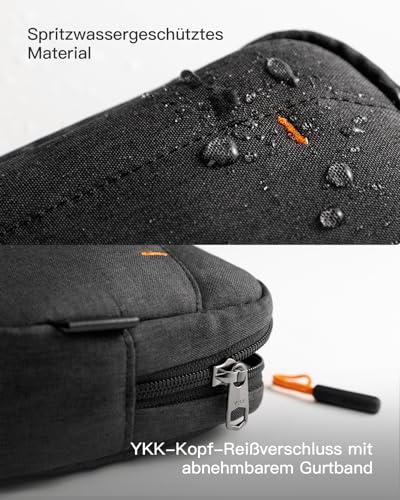 Inateck Kabeltasche Elektronik Organizer, Spritzwasserfester Reise Zubehör Tasche, Kompatibel mit Maus, USB Stick