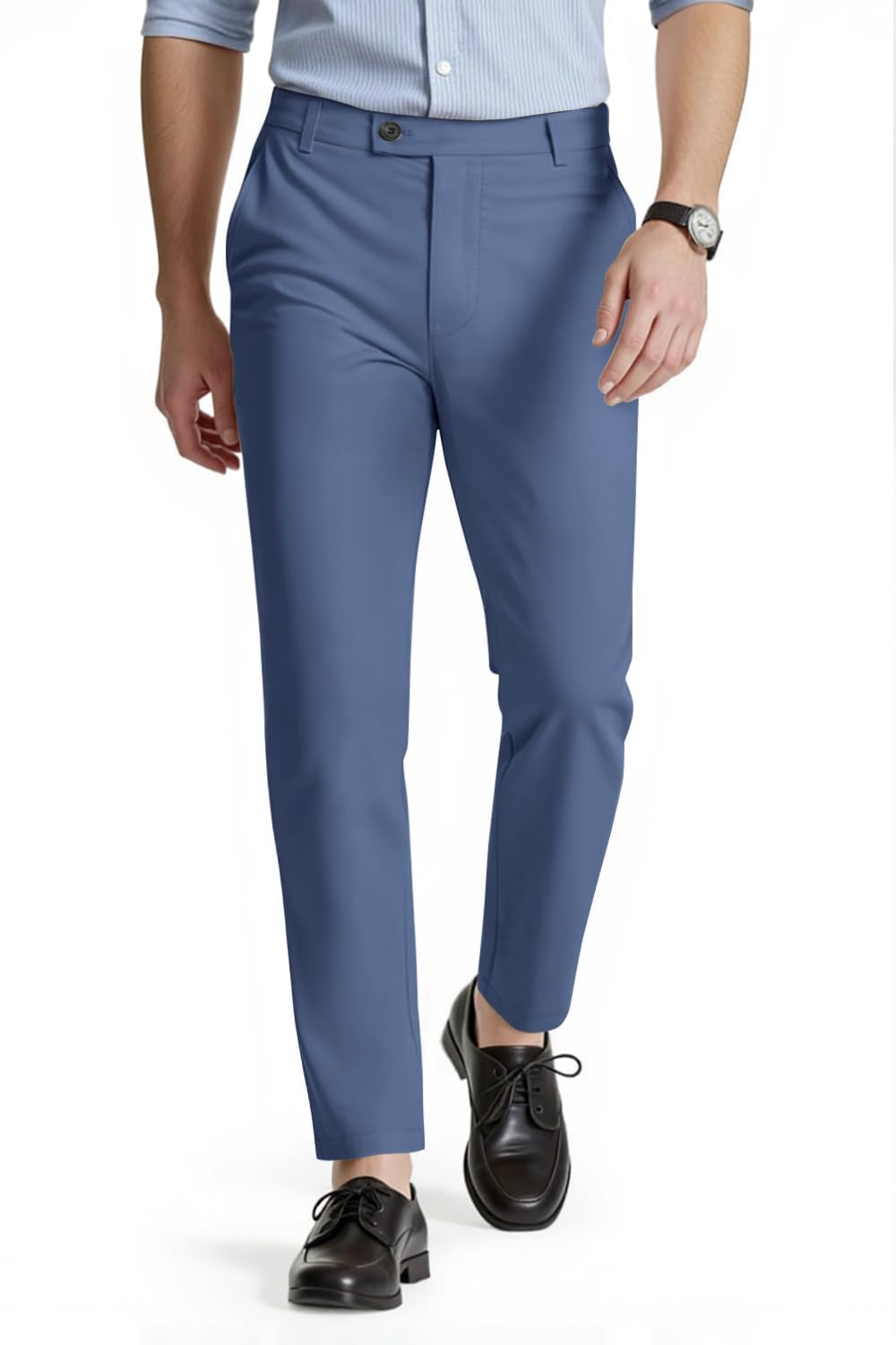 GINGTTO Chino Hose Herren Slim Fit Stretch Anzughose Männer Business Elegant Stoffhose