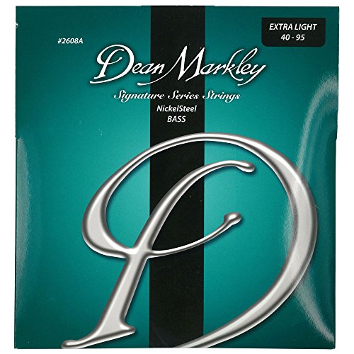 Dean Markley DM-2608A-XL Lot de 4 cordes en Acier plaqué nickel pour Guitare Basse à tirant très faible 40-95 - Les Beatles, Paul McCartney, John Lennon, RIngo Starr, George Harrison Dean Markley DM-2608A-XL Lot de 4 cordes en Acier plaqué nickel pour Guitare Basse à tirant très faible 40-95