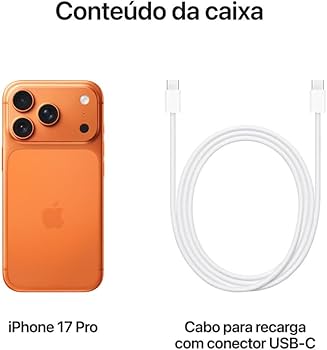 Apple iPhone 17 Pro (512 GB) - Laranja cósmico | Amazon.com.br