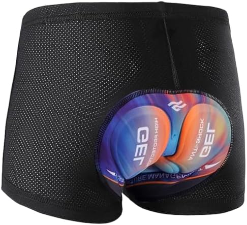 Ulhnei Fahrradhose Herren Radunterhose 5D Gepolstert Radhose Kurz Radlerhose Atmungsaktive schnelltrocknende stoßfeste Fahrrad Unterhosen Fahrradunterhose