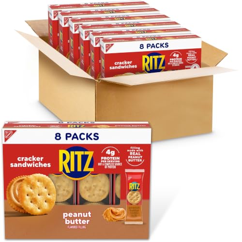 RITZ Peanut Butter Sandwich Crackers, 4g...