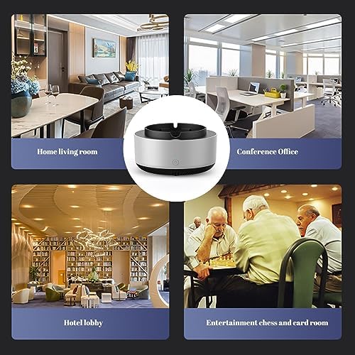 Teocary Multifunctional ๐ ๐๐ Purifier Ashtray, Purifier Ashtrays For Cigarettes Indoor, 2 In 1 Purifier Multifunctional Fresher For Home, Ashtray Clean for Car Indoor and Outdoor (Gray) 4 Teocary Multifunctional ๐ ๐๐ Purifier Ashtray, Purifier Ashtrays For Cigarettes Indoor, 2 In 1 Purifier Multifunctional Fresher For Home, Ashtray Clean for Car Indoor and Outdoor (Gray)