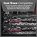 Fourth Level MFG Atlas Graphics Card Brace, Anti Sag, Deepcool GPU Support, Video Card Holder, for Custom Desktop PC Gaming, Acrylic GPU Stand Case Mod, Bitcoin, Mining