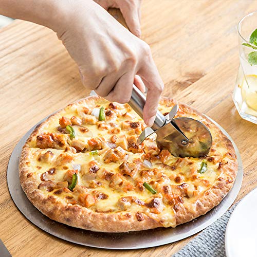 Pizza Cutter Wheel Stainless Steel Pizza Cutter Super Sharp Pizza Slicer-Smooth Pizza Wheel Safe with Healthy Material for Kitchen