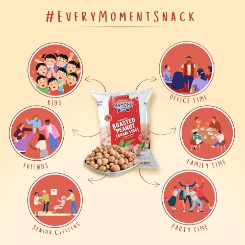Image of DIAMOND SING Roasted Peanut Vacuum Mungfali, Healthy Food, Sing Dana (380g)
