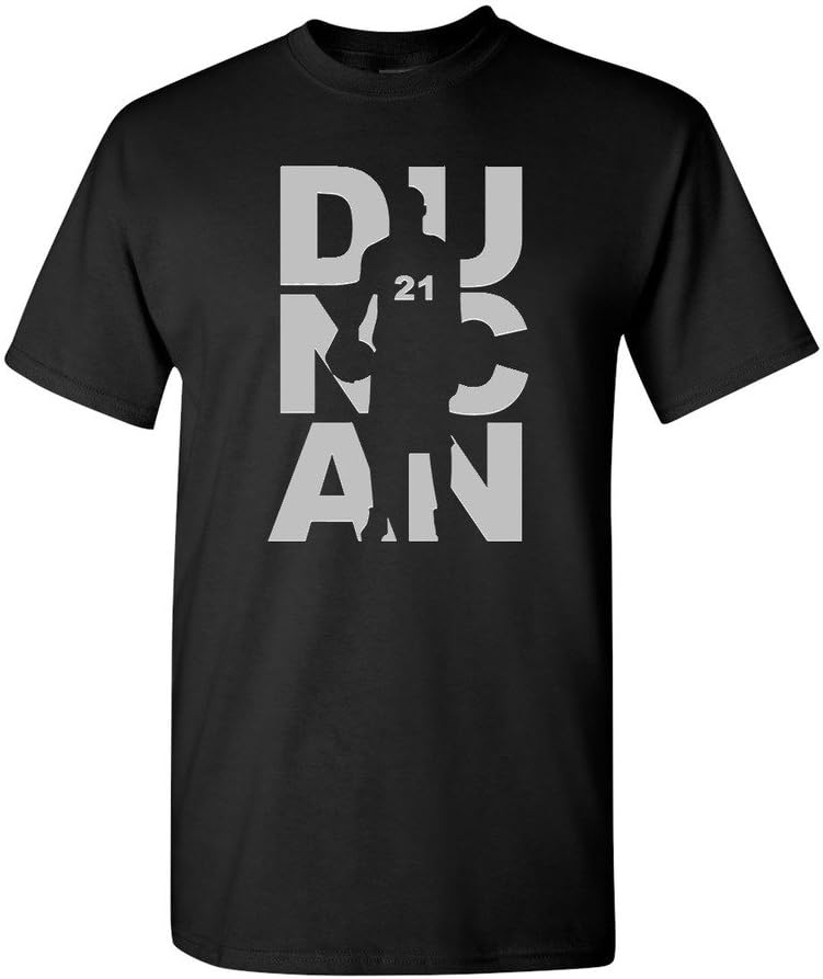 City Shirts Duncan Fan Wear Basketball Sports Adult T-Shirt Tee