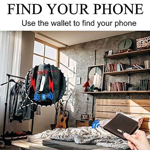 Anti-Lost Mens Bluetooth Wallet Trackable Wallet for Men Minimalist Slim thin Tracker & Finder credit card Gift Box3