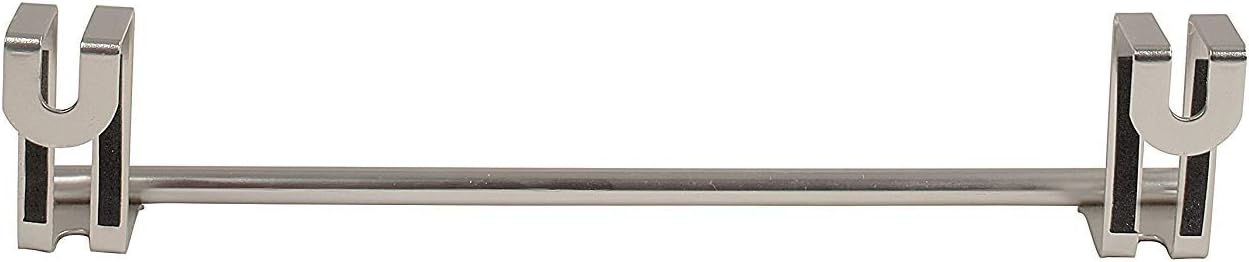 Spectrum Diversified 76471 Over-The-Door Towel Holder, Brushed Nickel