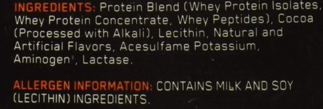 Optimum Nutrition Gold Standard 100% Whey Proteine del Siero di Latte in Polvere, Gusto Doppio Cioccolato - 2273 gr