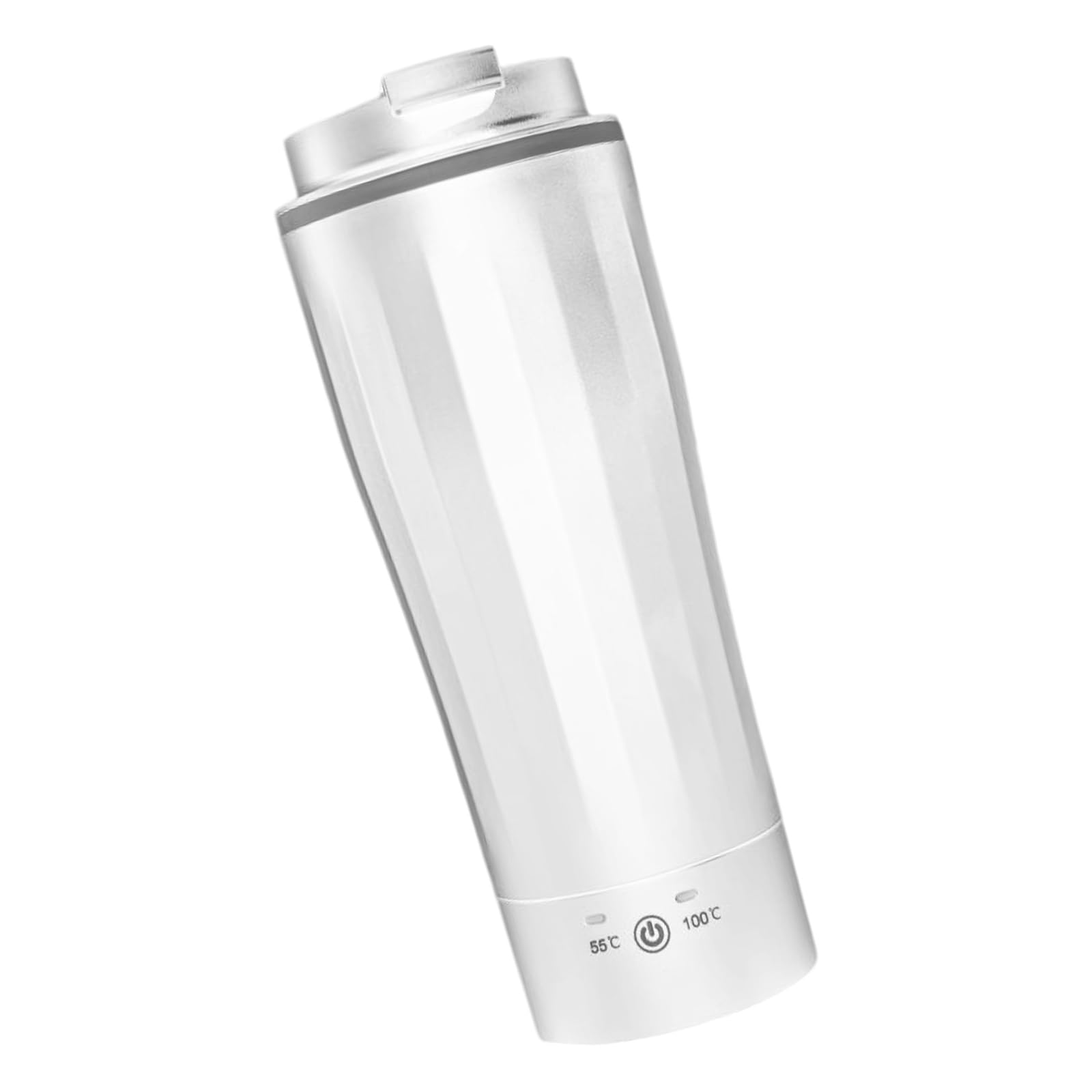 Taza de calentamiento del vehículo con apagado automático, taza de acero inoxidable portátil de 500 ml, taza de calefacción eléctrica para viajes por carretera con pantalla LED y viajes diarios