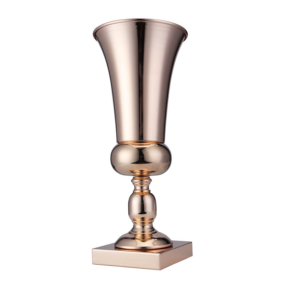 CCChaRLes 43 Cm Impresionante Lujo Plata Oro Flor Flor Flor Mesa De Boda Centro De Decoración - Oro