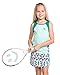 Street Tennis Club Girls Tennis & Golf Tank and Skirt Set with Built in Shorts - Beach Glass Size/Aqua Size L