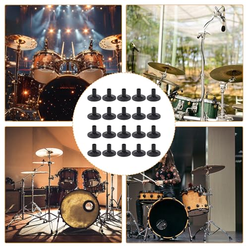 Beckenständer-Hülsen Beckenhülsen 20 Stück Trommelbeckenhülsen Beckenhüllen Kunststoff-Beckenhüllen Trommelbeckenständer Beckenständerhülsen für Shelf Drum Kit