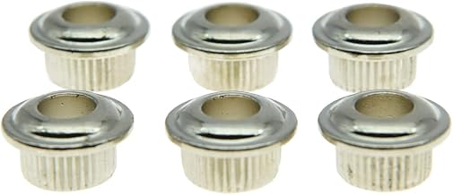 Dopro Metal Nickel 10mm Guitar Tuners Conversion Bushings Ferrules for Vintage Guitar Tuning Keys