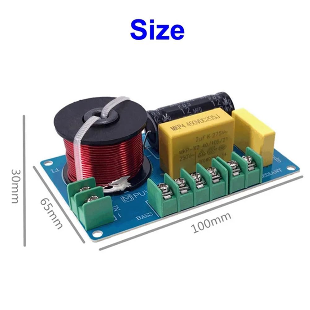 Lot de 2 filtres audio Hifi à 3 voies 200 W pour haut-parleur stéréo