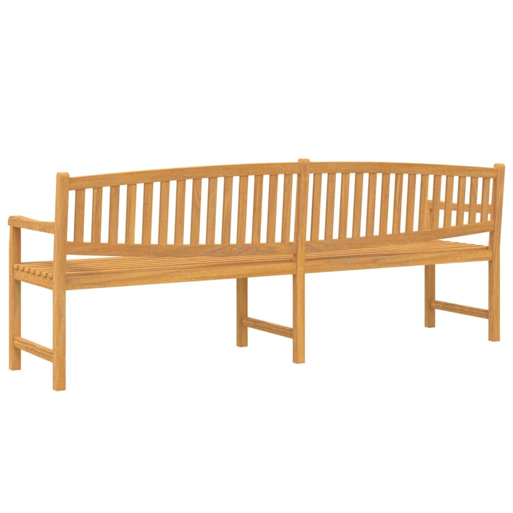 Mobili da esterno in legno massello di teak, 228 x 59,5 x 90 cm, seduta resistente alle intemperie, design elegante per giardino e giardino