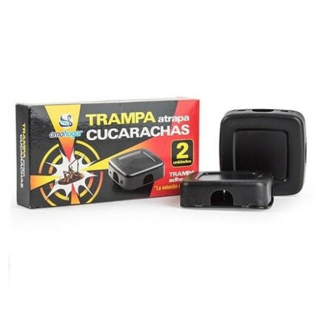 Trade Shop zestaw 2 sztuk pułapki na karaluchy z naklejkami na środek owadobójczy