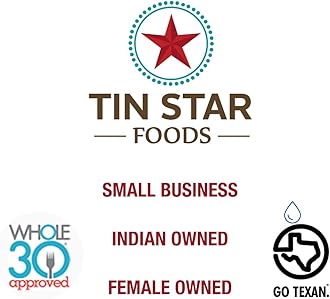 Tin Star Foods - 16 oz Certified Grassfed Traditional Desi Ghee GLASS JAR. Made in kettles and hand filtered in Dallas Texas. Indian owned brand