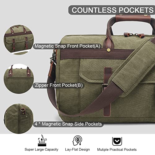 Duffle Bag for Men Waterproof Genuine Leather Canvas Travel Duffel Bags for Women Overnight Weekender Bag for Traveling4