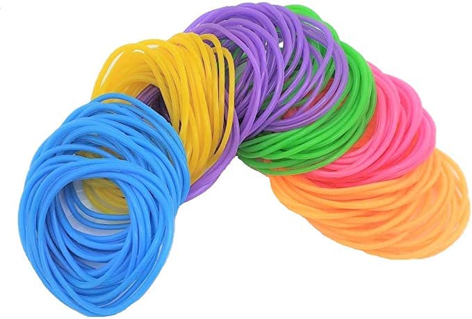 Zugar Land 80s Colorful Neon Jelly Bracelets (7