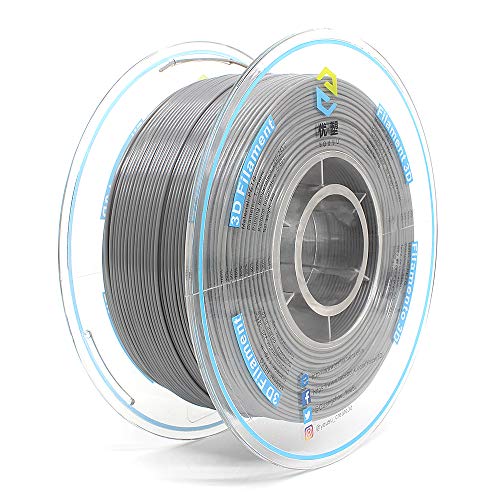 Tangle Free PETG 3D Filament by Yousu, Gray, 1.75mm 1kg, Better Physical Strength