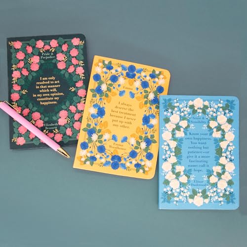 Portico Designs Ltd Sala lettura Jane Austen Classics set di 3 quaderni
