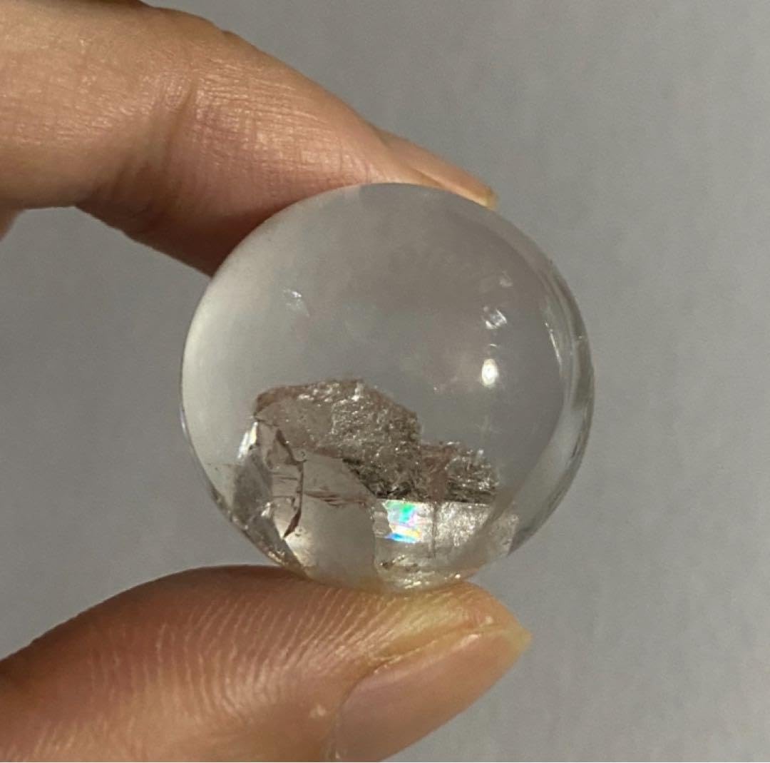 天然石 クォーツインクォーツ 貫入水晶 スフィア 丸玉 水晶玉 [トップ