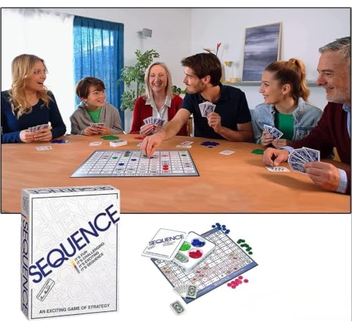 Image of Tickles Jumbo Sequence Strategy Board Game with Large Foldable Mat | Educational Indoor Outdoor Party Game for Kids & Adult (Ages: 7+ Years, Players: 2-12+)