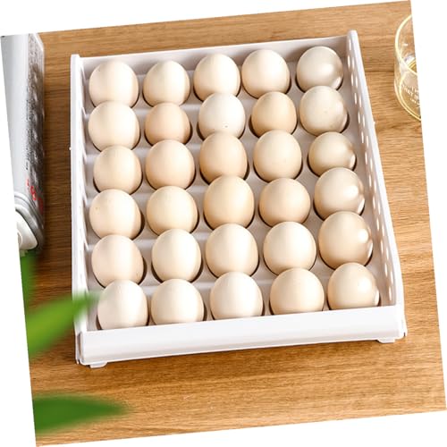 Caja para guardar huevos apilable de plástico PP con 30 compartimentos para nevera 6