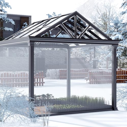 Lona impermeable 4x6 m de PE 140 g/m² transparente para protección exterior 7