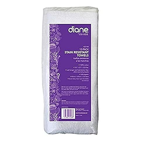 Miniatura 3 de Diane Toallas de peluquería 100 % algodón, resistentes a las manchas, 16 x 27 pulgadas, suaves y absorbentes, multiusos, para uso en salón, spa y