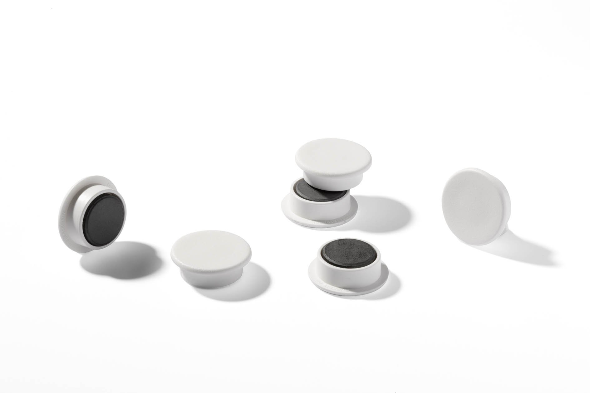 Durable 470402 Magnets 37 mm 1000 p - White (Pack of 2)