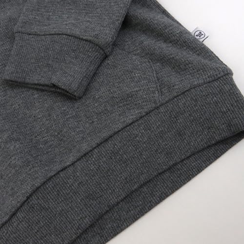 HonestBaby 3-Pack Thermal Hoodie 100% Organic Cotton for Baby, Toddler Boys3