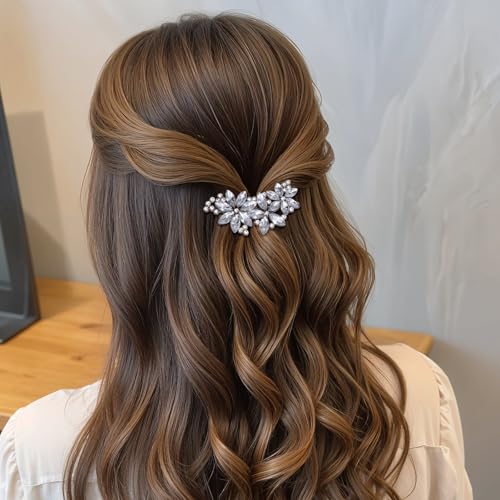 Pinzas de Pelo con Flores de Cristal 4 Pzs miniatura 5