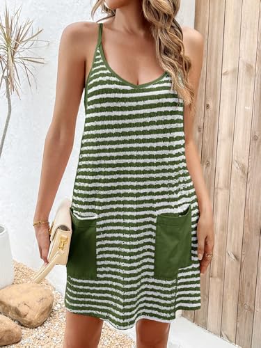 Image of Fisoew Womens Tennis Athletic Dress Mini Romper Dress with Built in Shorts Summer Vacation Outfits