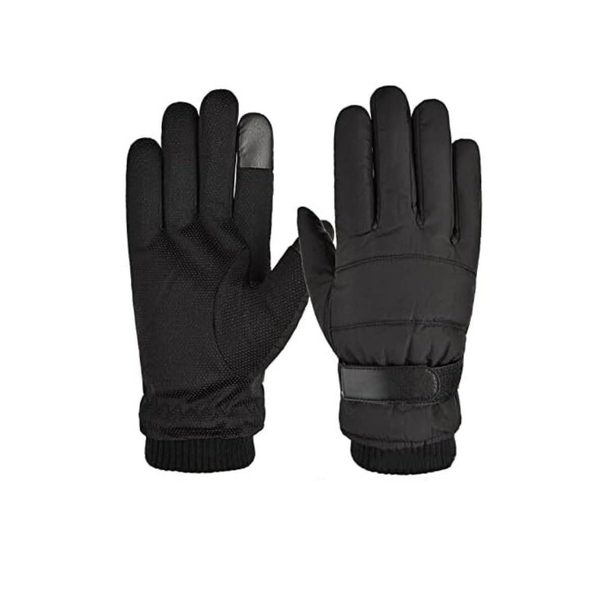 Guantes CáLidos Guantes De Ciclismo For Hombre con Pantalla Táctil, Guantes Gruesos Y Cálidos For Exteriores, Otoño E Invierno Guantes TéRmicos(Black)