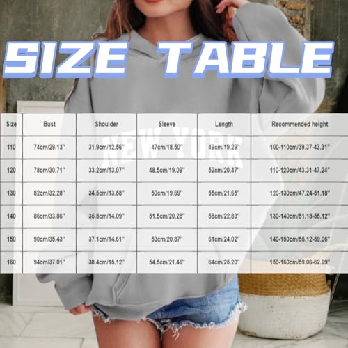 Los Angeles Oversized Hoodies for Girls Trendy Letter Graphic Fleece Fashion Casual Fall Winter Hooded Pullover Tops2
