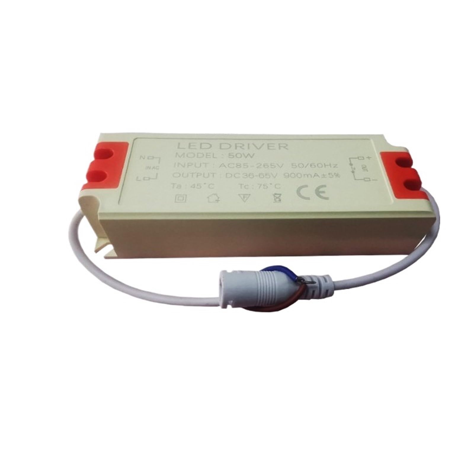 Pilote de panneau lumineux 50W transformateur externe pour LED 900mA
