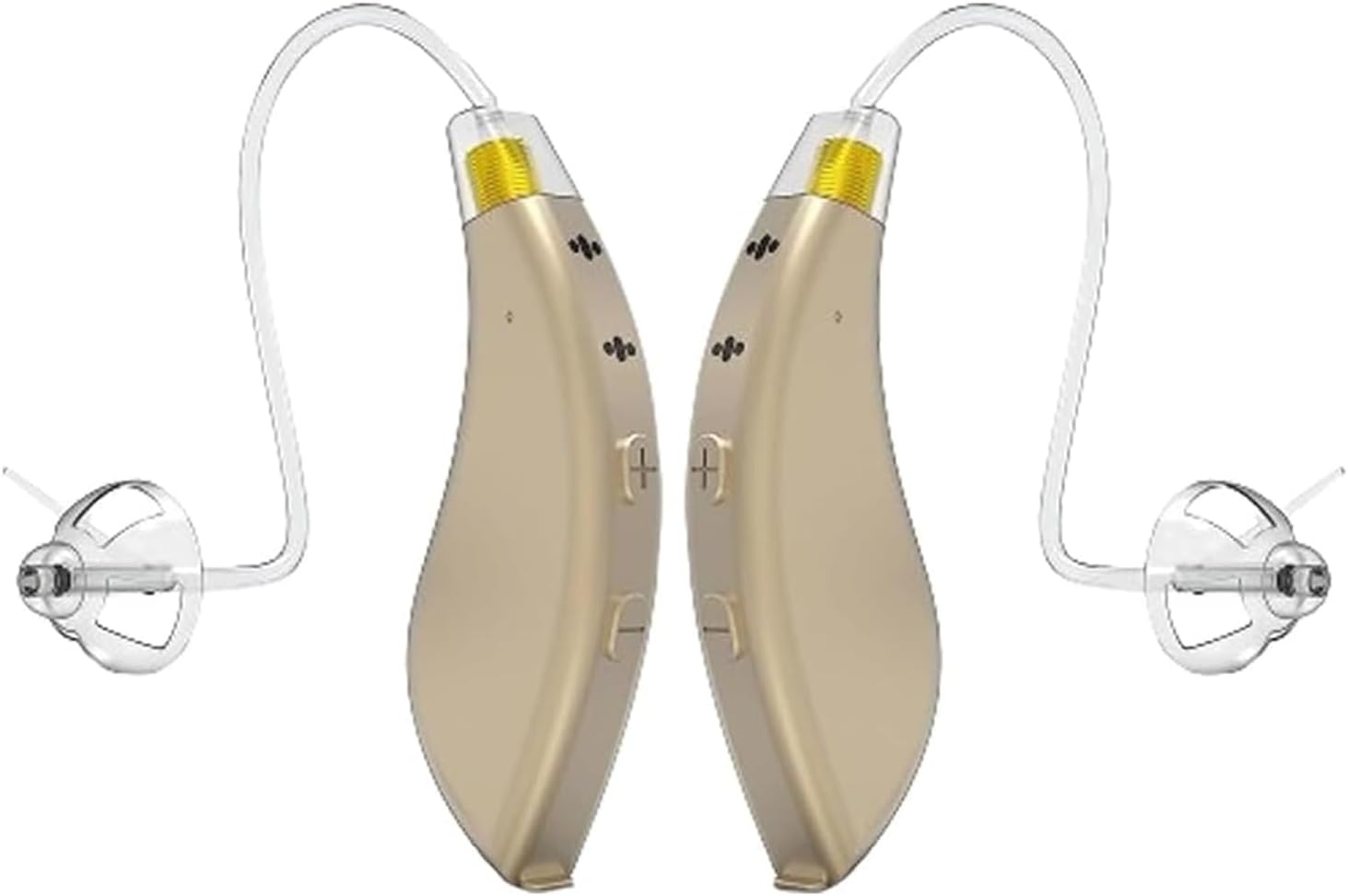 BlaidsX Pro Programmable Hearing Aids for Adults with Mobile App Hearing Test & Noise Cancellation, Hearing Aids for Seniors with Bluetooth, Dual Mic & 48 DSP Channels (Both Ears, Beige)