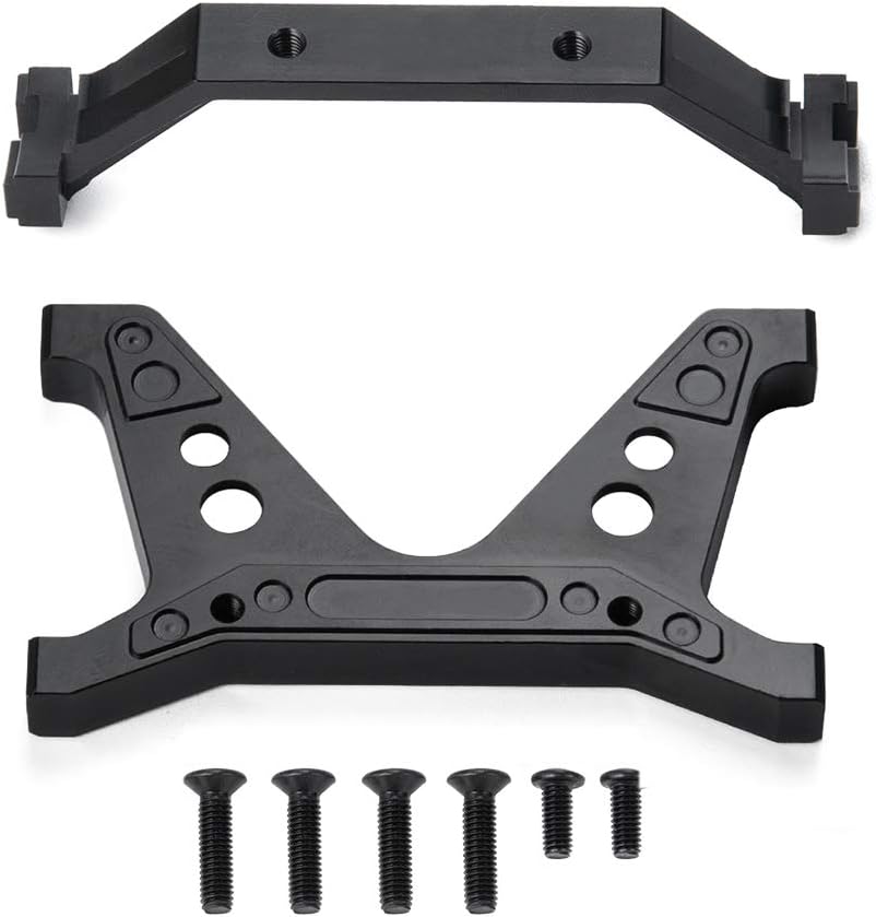 RC Crawler Car Aluminum Front Rear Chassis Brace Mount Frame Rail Brace Bracket for 1/10 Axial SCX10 II 90046 90047 SCX10 Upgrades Parts Accessories