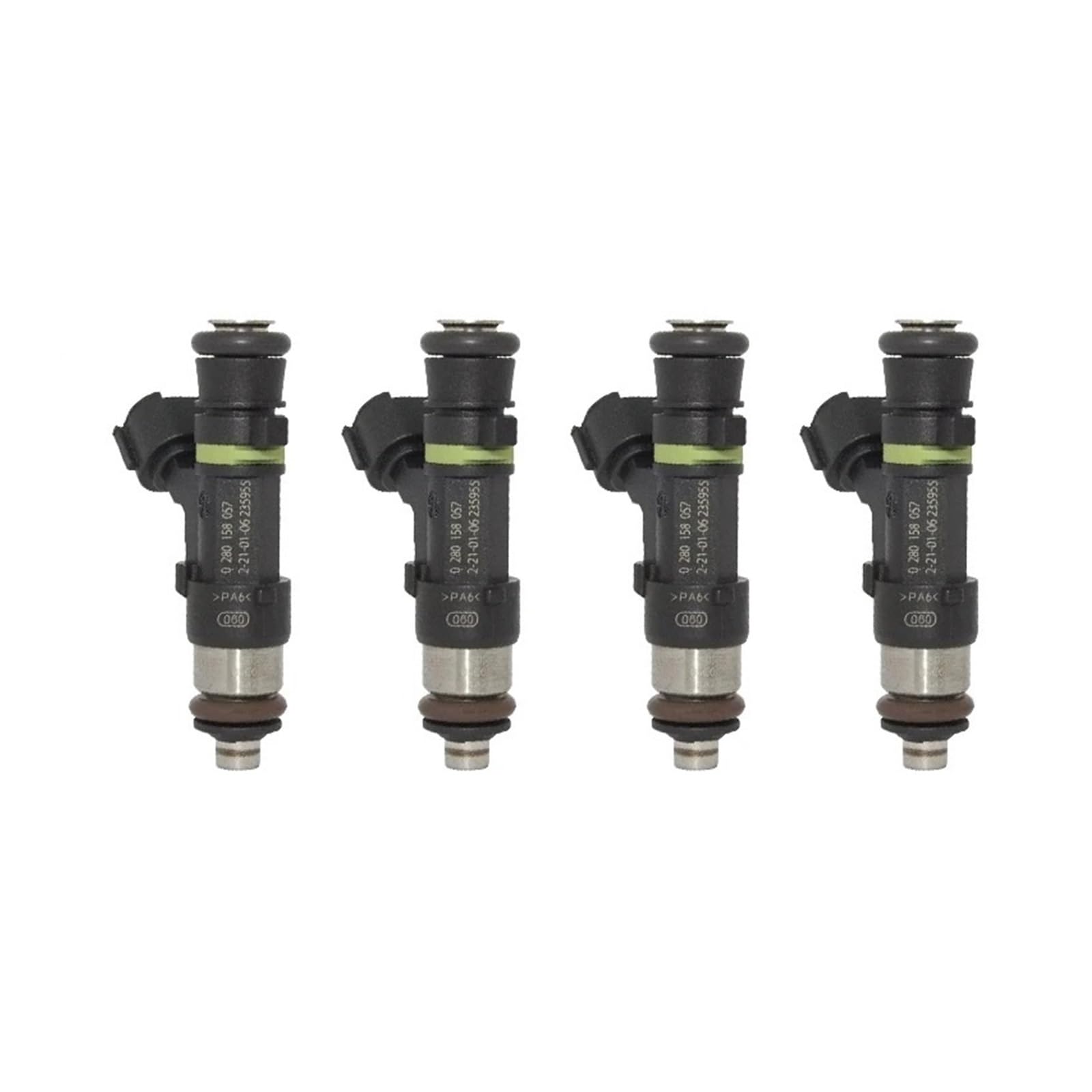 Fuel Petrol Injection Nozzle 4pcs Fuel Injector 0280158057 for C2 for C3 for C4 206CC 207 for 307 for 308 for XSARA for Picasso 1.6 16V 12598646