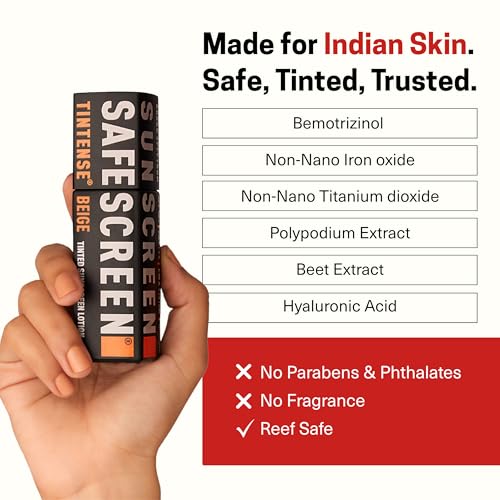 Image of CHOSEN TINTENSE Bisque Shade Tinted Mineral Sunscreen SPF40+ PA++++ | Broad Spectrum, No White Cast, 40ML
