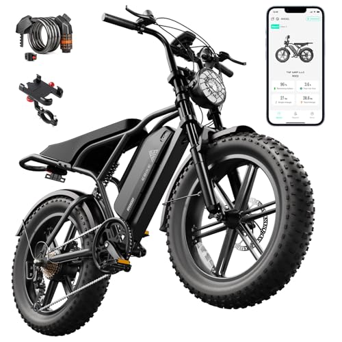 Image of TST Electric Bike for Adults 1500W Peak 20 inch Fat Tire All-Terrain E-Bike 60 Miles Electric Dirt Bike - 48V 15 AH Battery Electric Bicycle