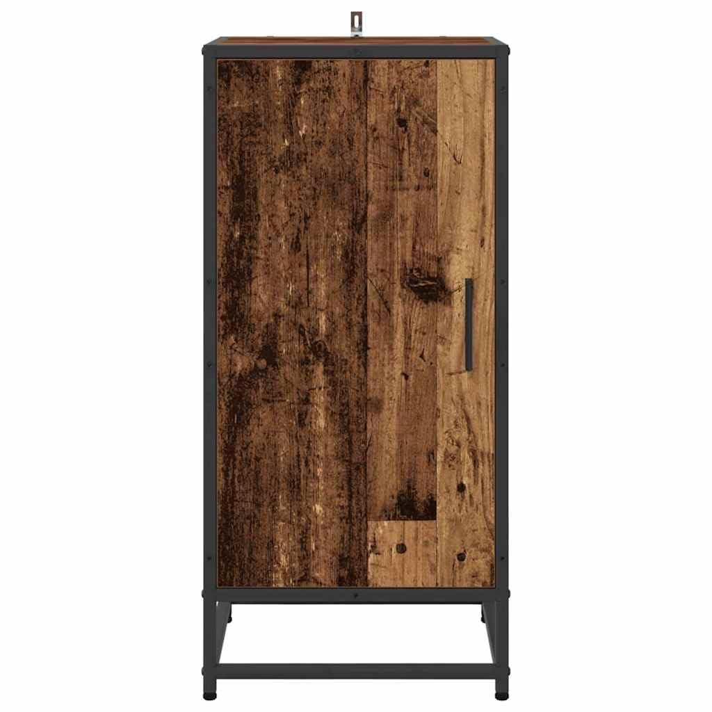 Aparador moderno Sonoma gris con estructura de metal y mucho espacio de almacenamiento de madera y metal para un hogar atemporal