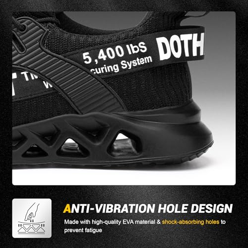 Image of Furuian Steel Toe Sneakers for Men Women Lightweight Safety Shoes Comfortable Puncture Proof Slip On Indestructible Work Shoes