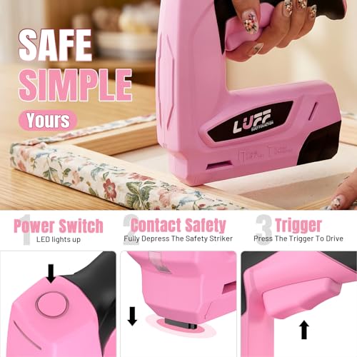 LUFF 2-in-1 Cordless Electric Staple Nail Gun